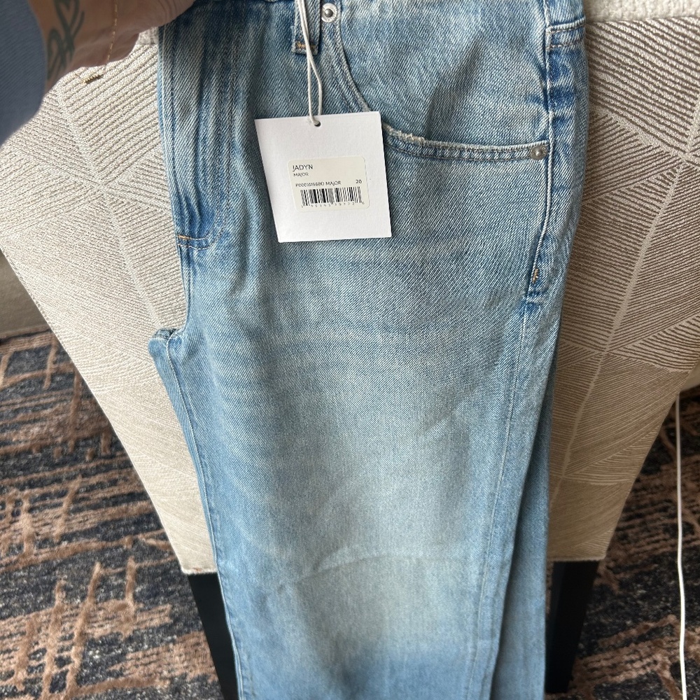 pistola Light Wash Wide Leg Jeans